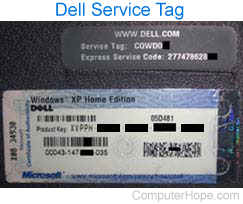 service tag dell