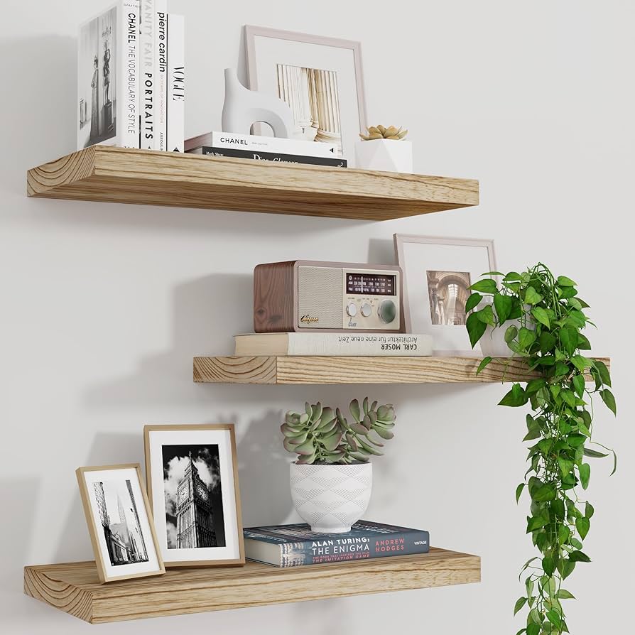 set of 3 floating shelves