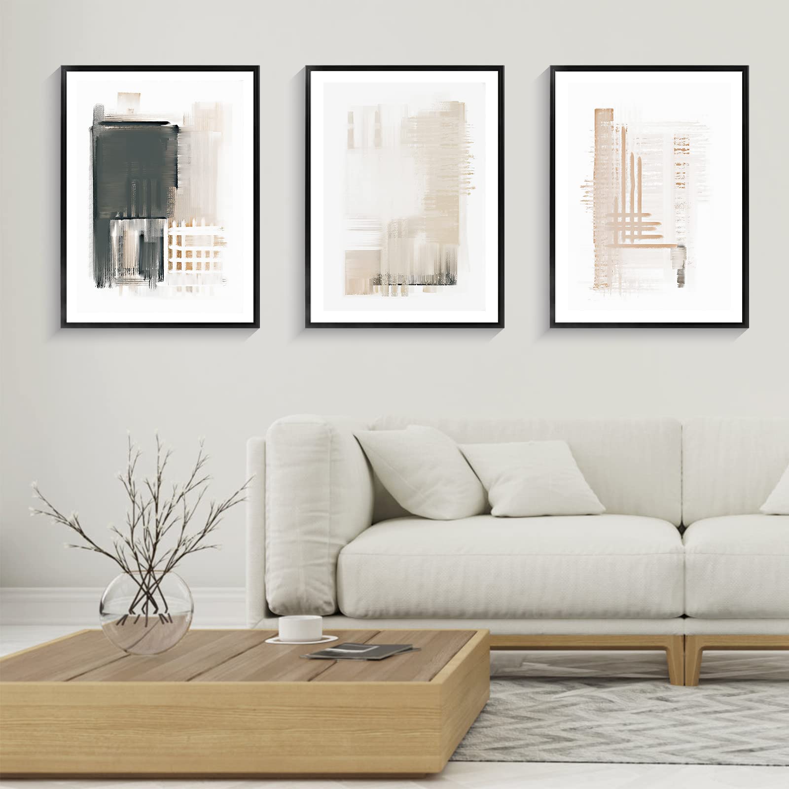 set of 3 framed wall art