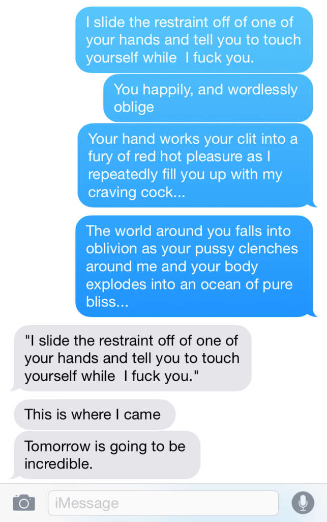 sexting about giving head