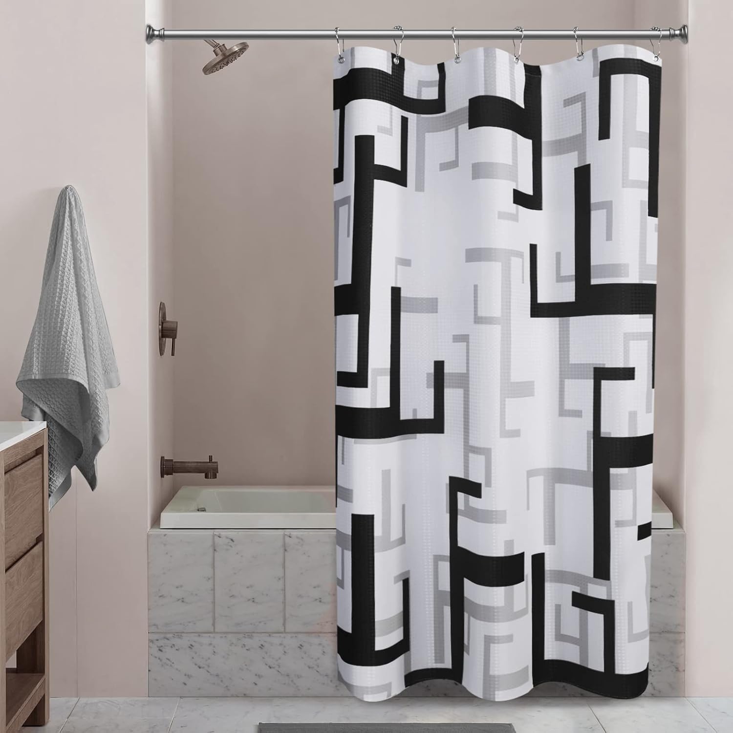 shower curtain for stall