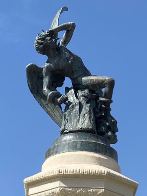 siberian fallen angel statue