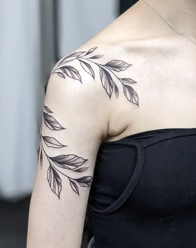 side shoulder tattoos for women