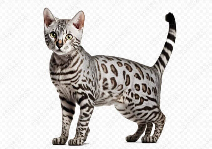 silver bengal cat