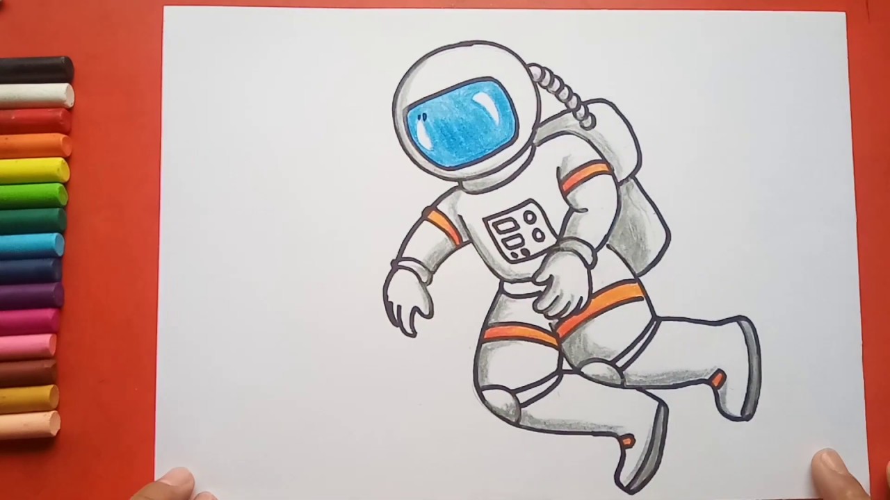 simple astronaut drawing