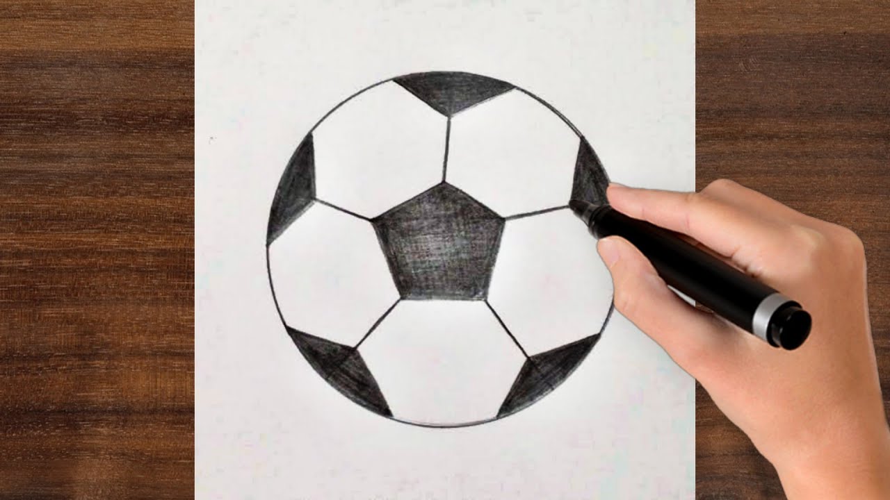 simple football drawing