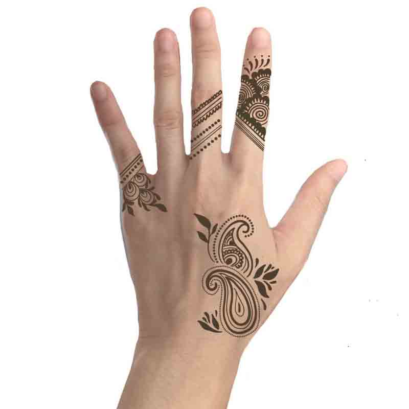 simple henna for hand