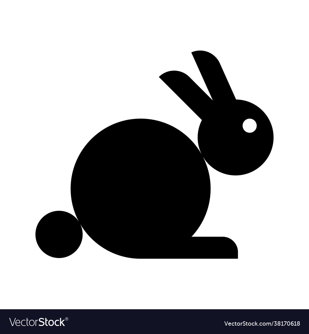 simple rabbit silhouette