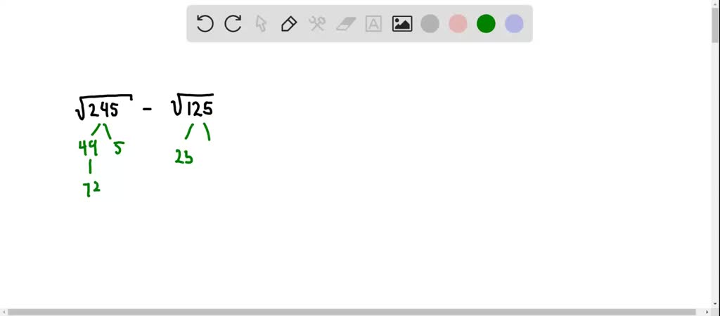 simplify square root of 245