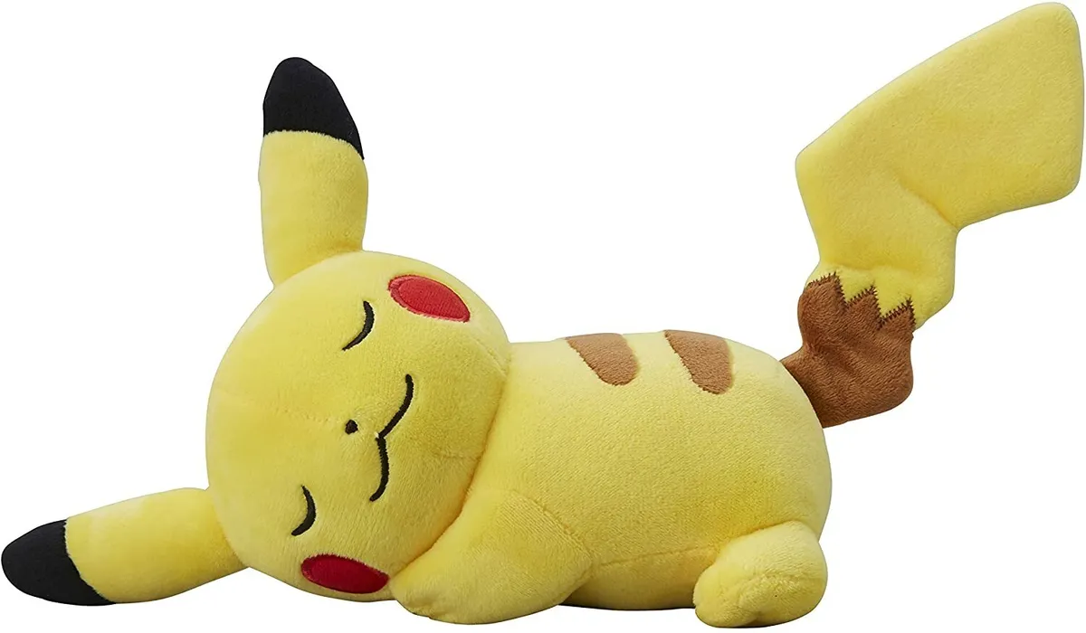 sleepy pikachu plush