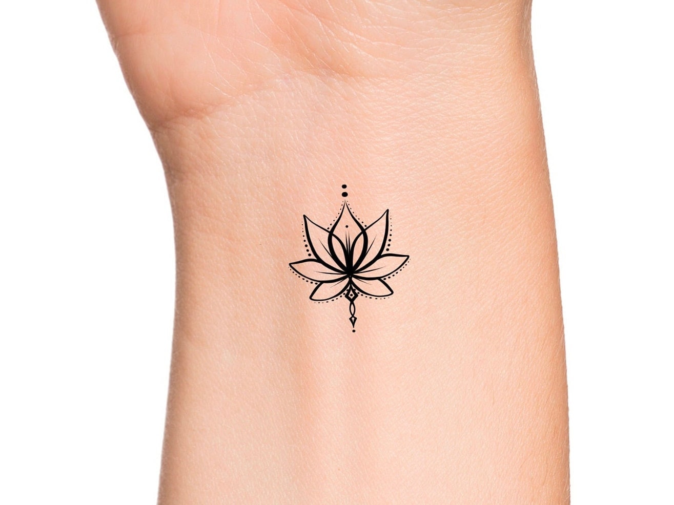 small lotus tattoo