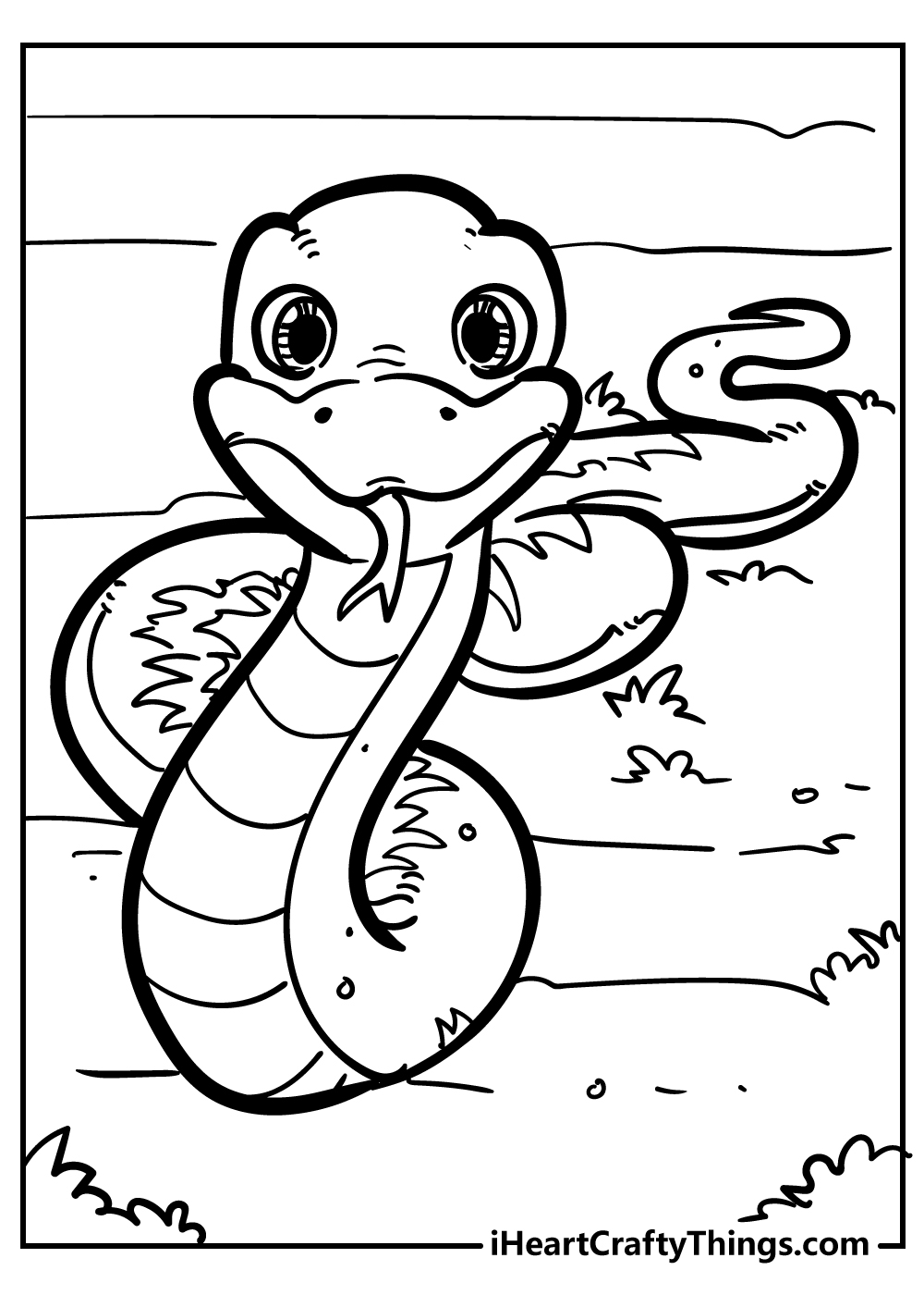 snake coloring pages