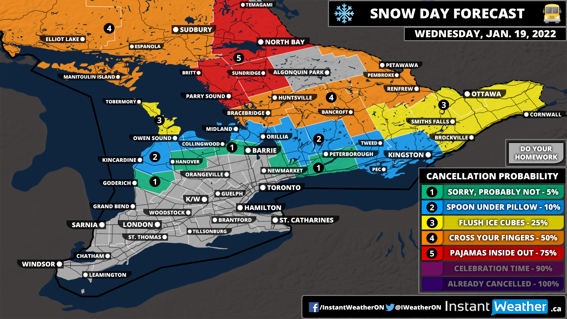 snow day predictor barrie