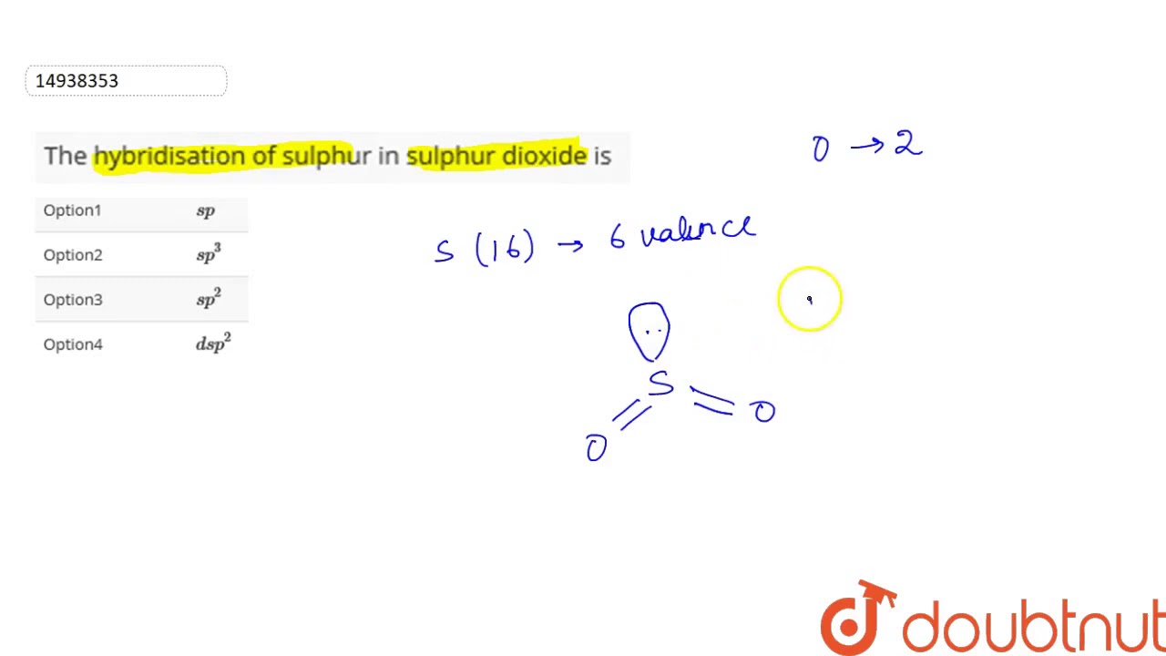 so2 hybridization structure