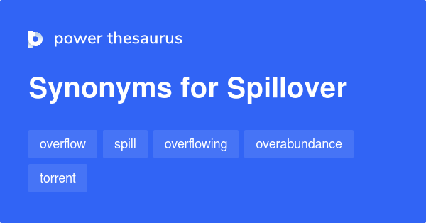 spillover synonym