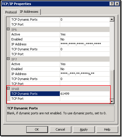 sql server ports