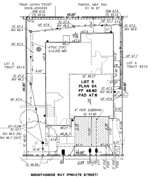 square feet in quarter acre