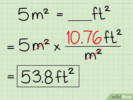 square meters to square feet