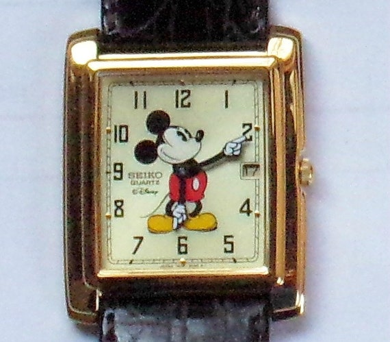 square mickey mouse watch