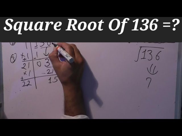 square root of 136