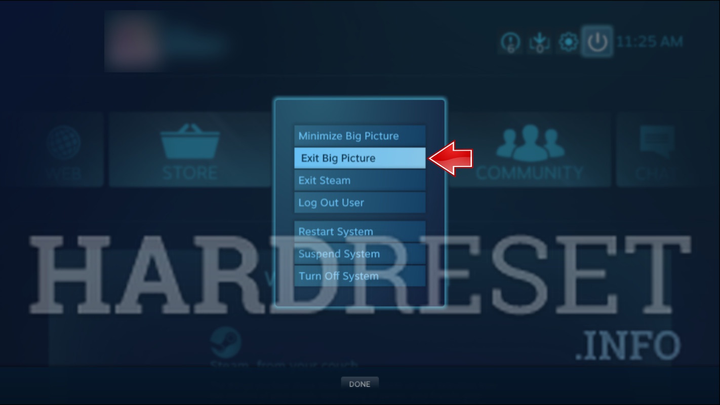 steam exit big picture mode