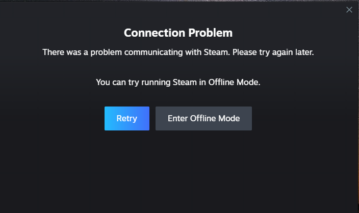 steam outage