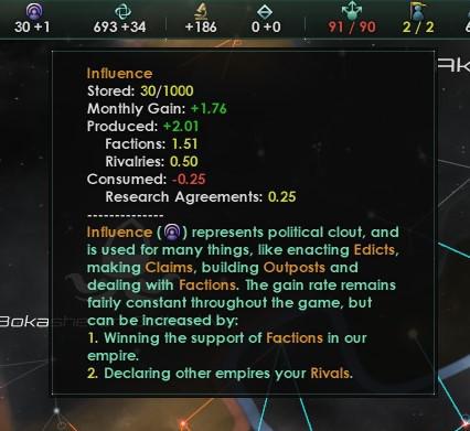 stellaris influence