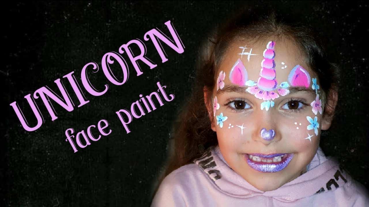 step by step unicorn face paint