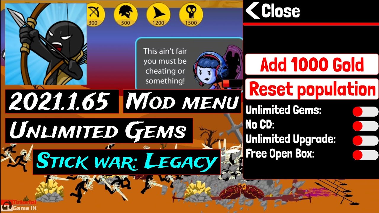 stick war legacy unlimited money