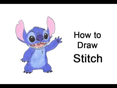 stitch drawing step by step