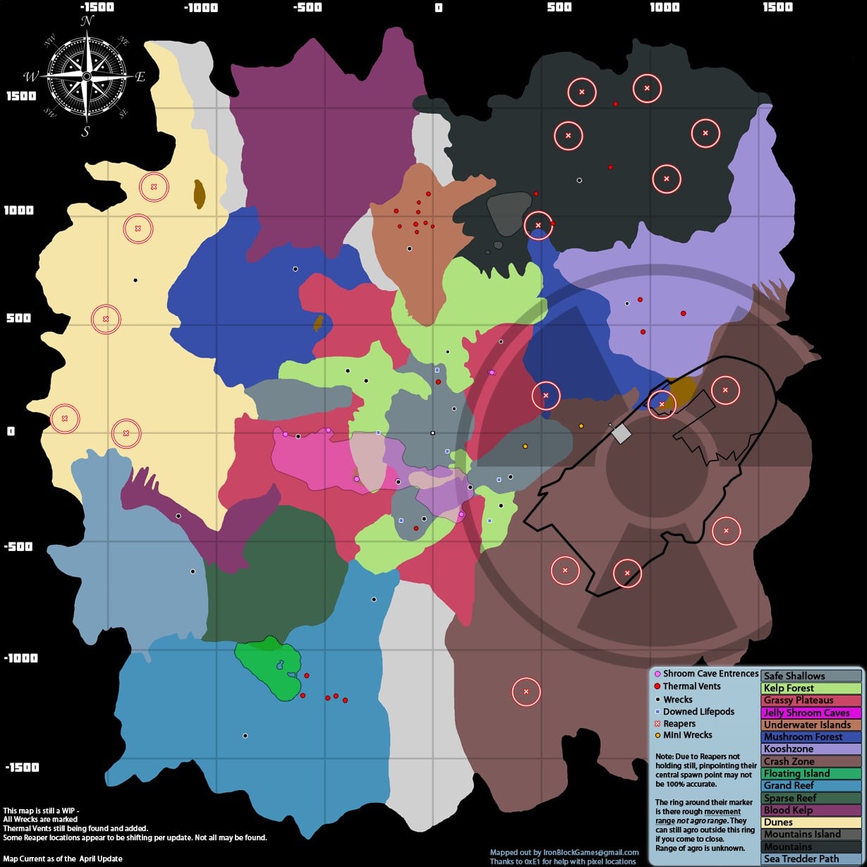 subnautica leviathan map