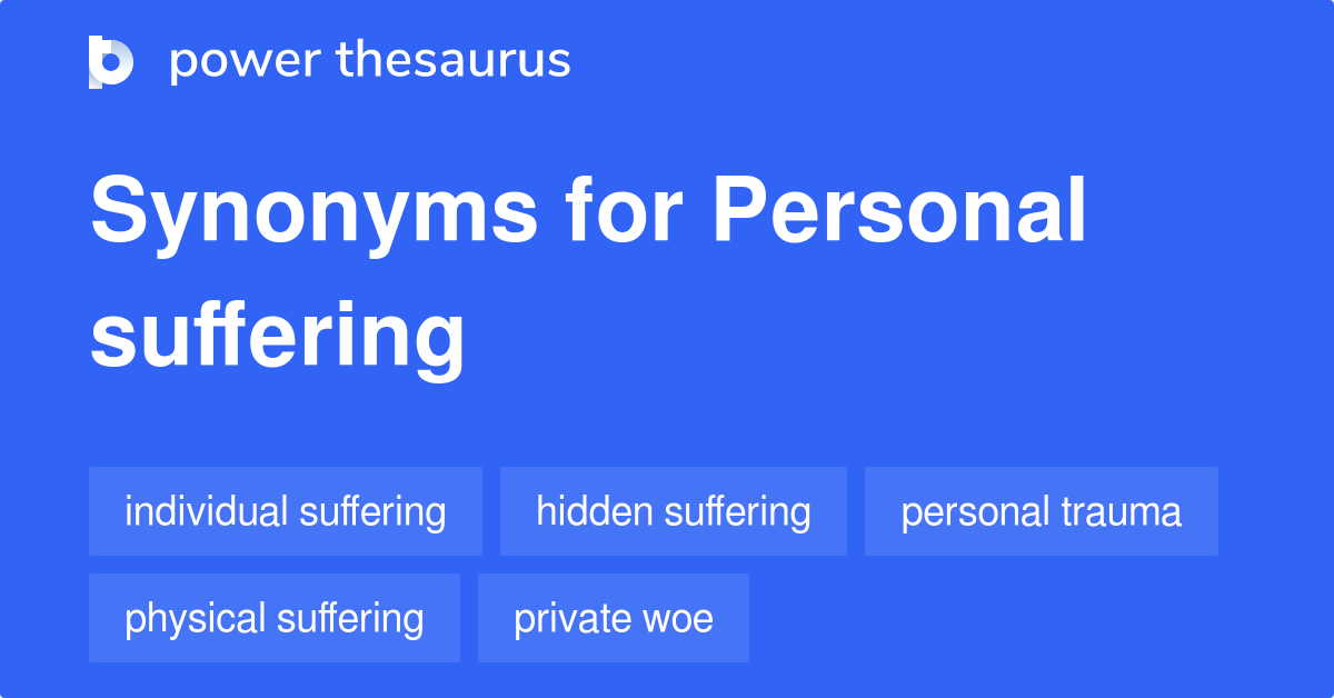 suffering synonym