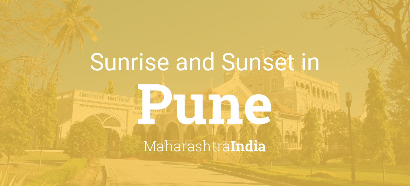 sunrise time in pune today