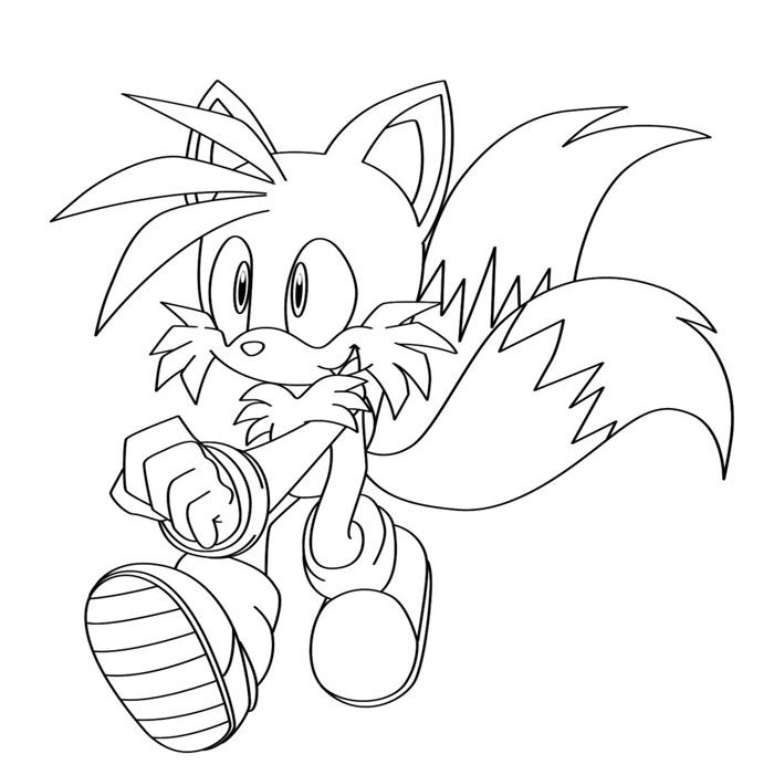 super sonic para colorear