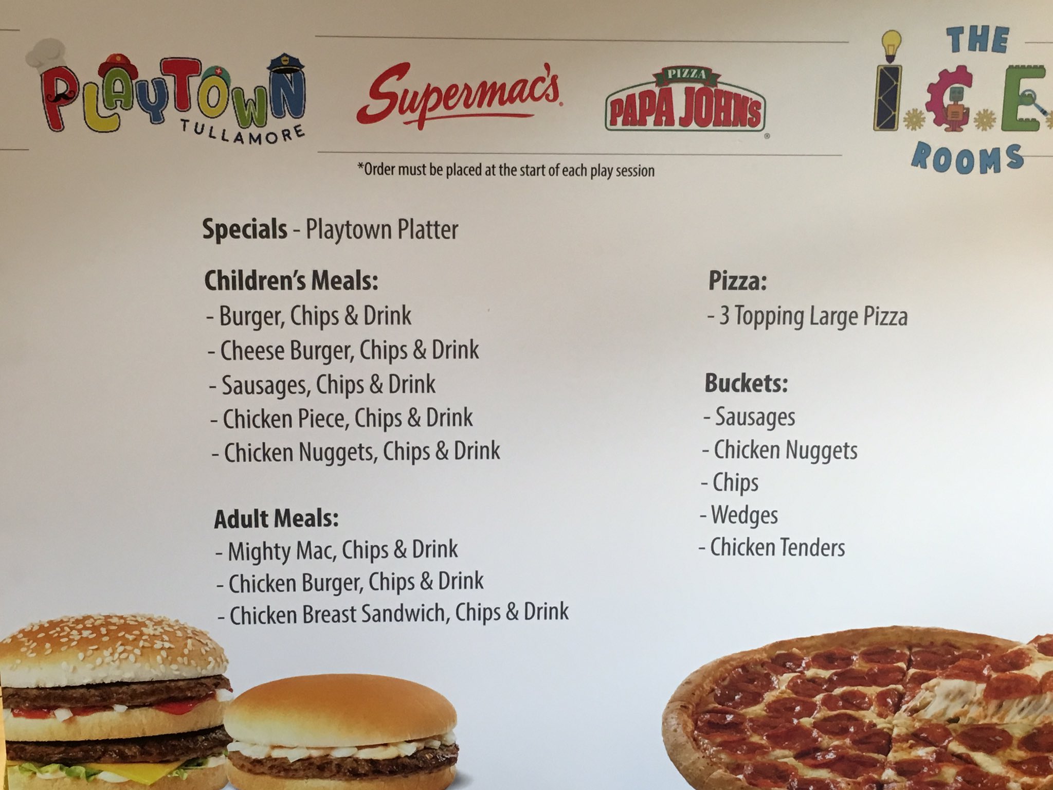 supermacs menu