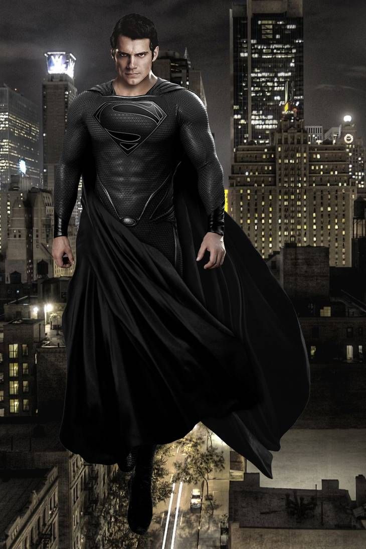 superman black suit wallpaper