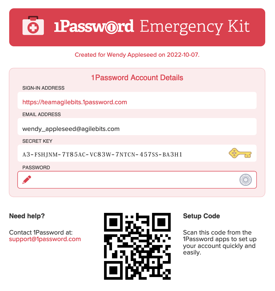 support 1password