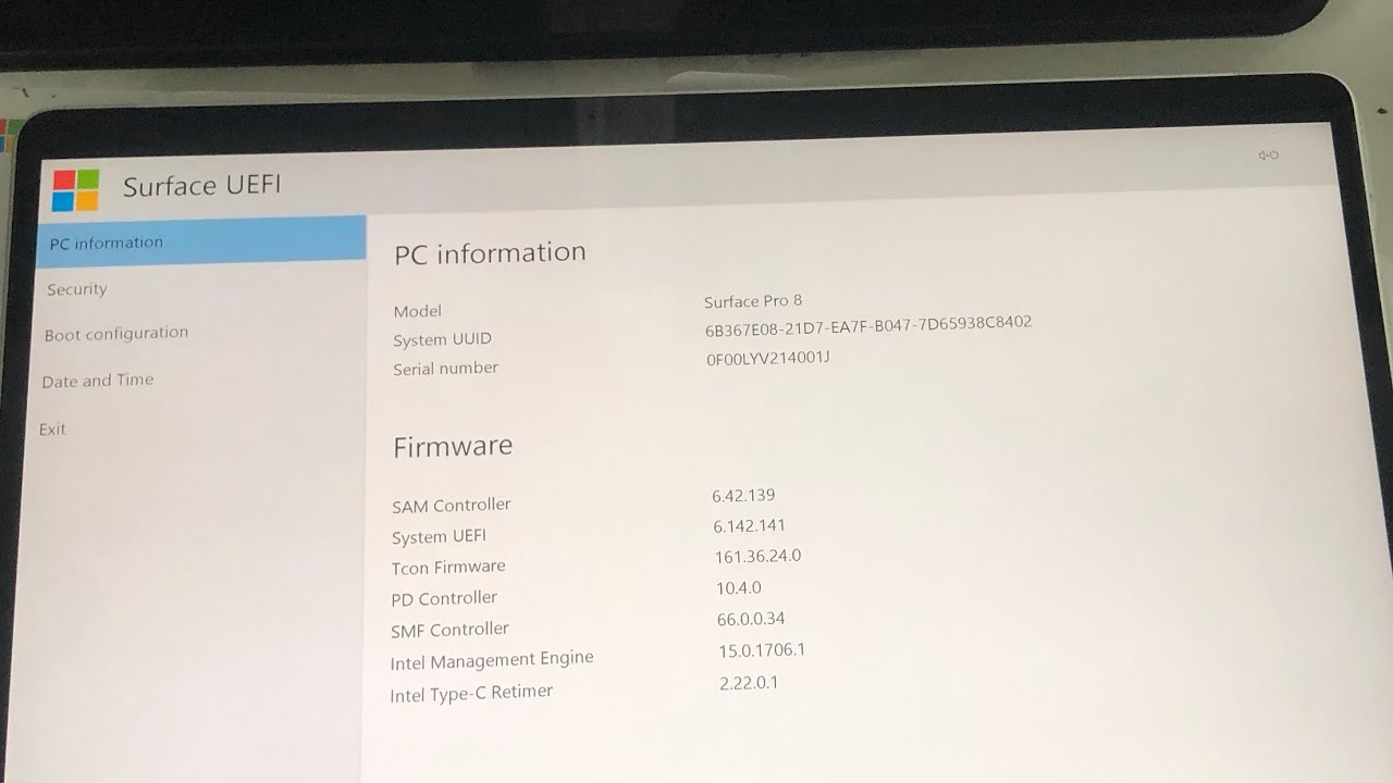 surface bios key