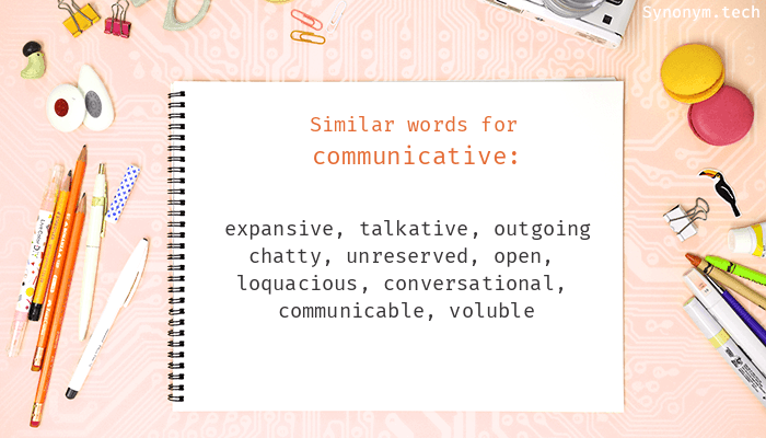 synonym communicative