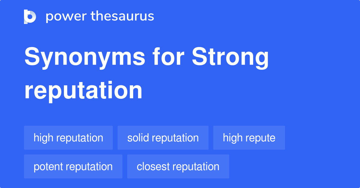 synonym for reputation