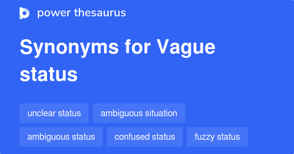 synonym for vague