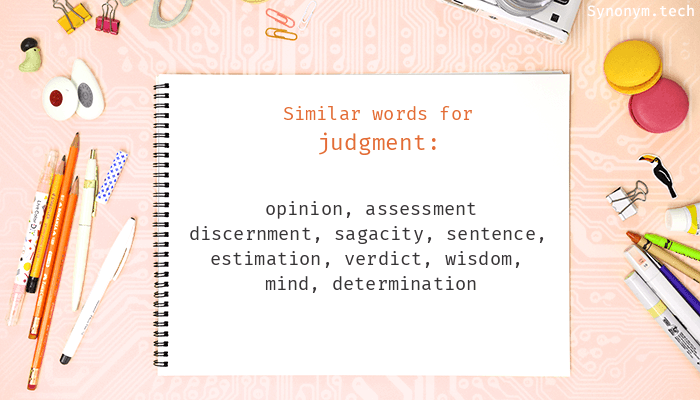 synonym of judgement