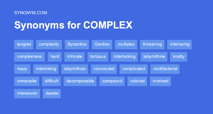 synonyms for complex