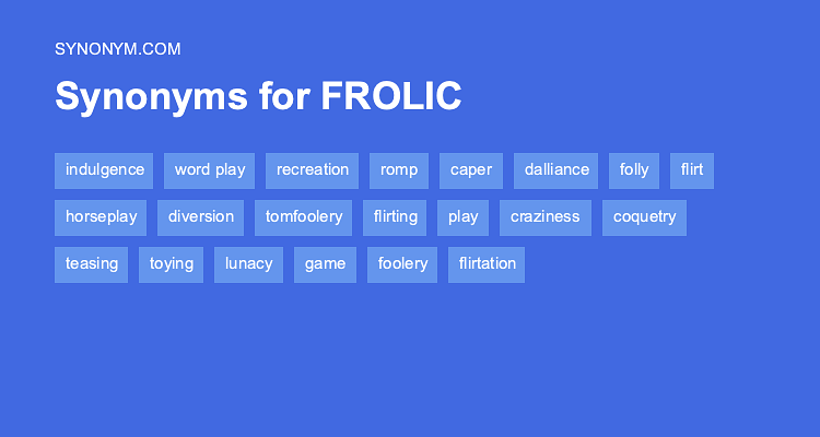 synonyms for frolicking