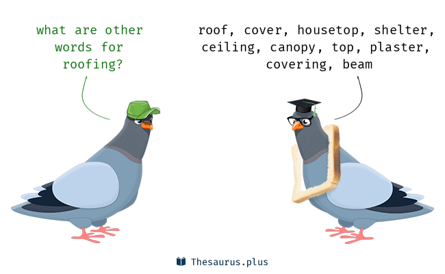 synonyms for roofing