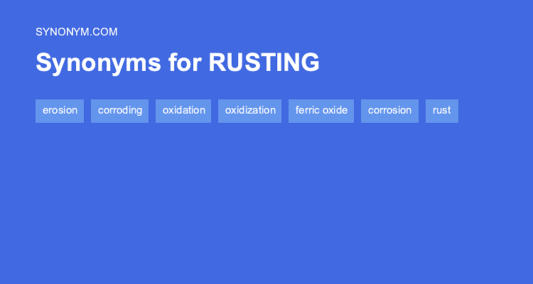 synonyms of rusty