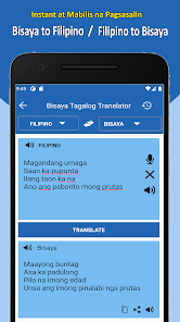 tagalog bisaya translator