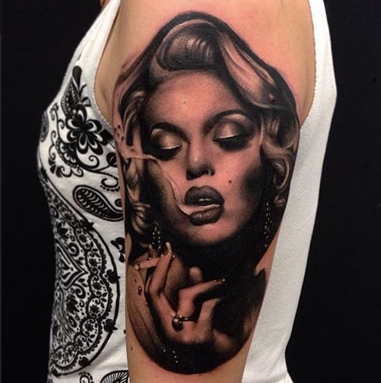 tattoo of marilyn monroe