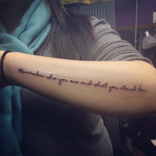 tattoo sayings on forearm