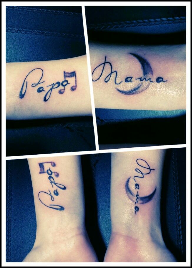 tattoos für mama und papa